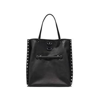 Zanellato Tote Bags, female, Black, Size: ONE SIZE A Spasso Saeta Medium