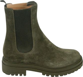 Gianvito Rossi Chelsea Boots - Dames - Chelseaboots - Groen - 36 1/2 EU - Schoenen