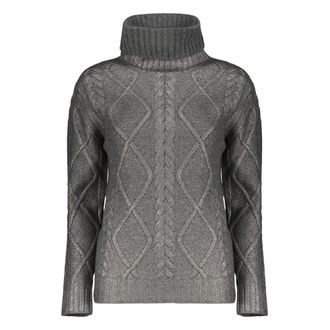 Herno Truien & Vesten, Dames, Grijs, XS, Wol, Coltrui Sweater