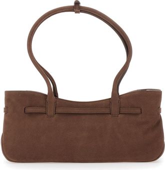Margesherwood Womens Shoulder Bag With Brown Leather Details Cow