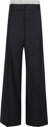 R&oacute;he Broeken, Dames, Grijs, XS, Leer, Boxer Gedetailleerde Broek