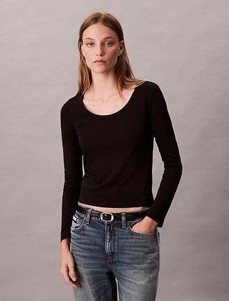 Calvin Klein Diepe ronde hals