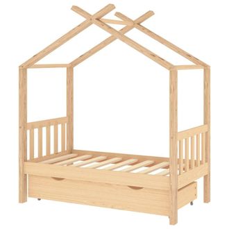 vidaXL Estructura De Cama Infantil Con Caj&oacute;n Madera De Pino 70x140 Cm Vidaxl