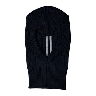 Rick Owens Ribbed Knit Balaclava - female - Rick Owens - Accessories - Black - ONE SIZE - Accessories