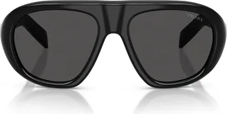 Prada 0pr C05s Oversized Aviator Sunglasses