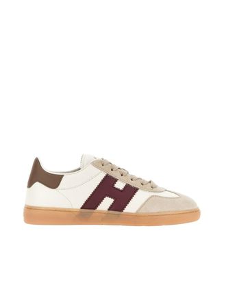 Hogan White Color Block Sneakers