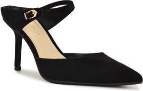 Nine West Dakka Pointed Toe Pump in Black Faux Suede at Nordstrom Rack, Size 8.5