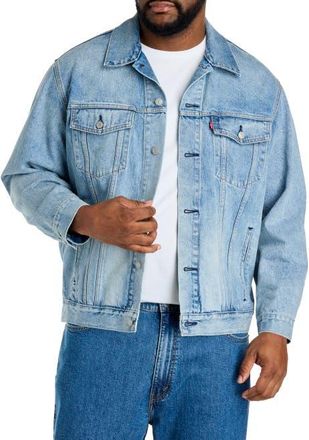 Levi's Big & Tall Trucker Jacket in Sun Serf Lightwash at Nordstrom, Size 4X Big