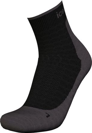 Icebreaker Mens Hike+ Light Mini Socks - Black/Obsidian - Medium