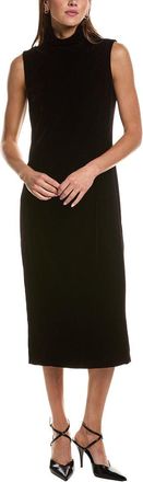 Theory Velvet Funnel Neck Midi Dress