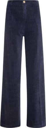 Fracomina Pantaloni a palazzo - - Trousers - Donna - Blu - XS
