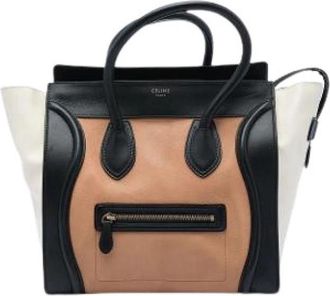 Celine Pre-owned Luggage Tote - Dames - Vintage Shopper - Veelkleurig - ONE Size - Leer - Vintage