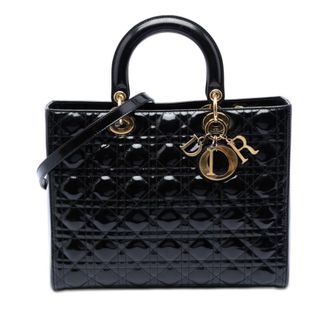 Dior Pre-owned Dior Large Patent Cannage Lady Dior Ladies KQ1X9D5US51I05O2