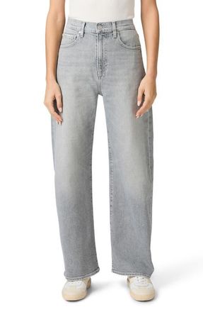 Paige Arellia High Waist Barrel Jeans in Smokescreen Grey at Nordstrom, Size 29