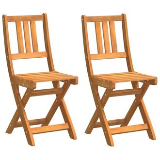 vidaXL Silla De Jard&iacute;n 2 Pcs Marr&oacute;n 36 X 46 X 86cm Vidaxl