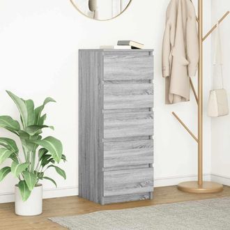 Berkfield Home Sideboard with Drawers Grey Sonoma 37.5x35x99 cm Engineered Wood
