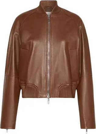 Sportmax Dames, Jassen, Bruin, Maat: 2XS Leer