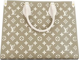 Louis Vuitton OnTheGo Spring in the City MM leren shopper met monogramprint - Groen