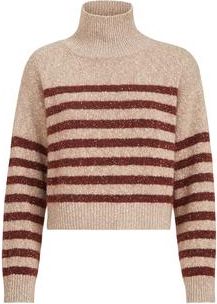 Brunello Cucinelli Soft virgin wool and cashmere turtleneck sweater with dazzling stripes in Multicoloured at Nordstrom, Size Medium