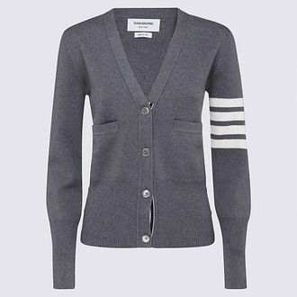 Thom Browne Med Grey Wool Knitwear