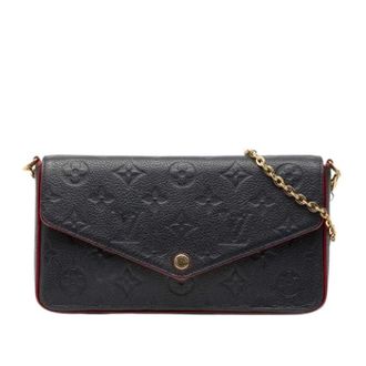 Louis Vuitton Pre-owned Cross Body Bags, female, Blue, Size: ONE SIZE Pre-owned Pochette Felicie