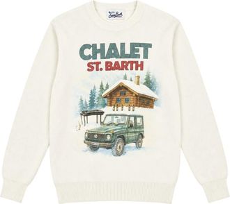 MC2 Saint Barth Jersey de cuello redondo Heron - Knitwear - Hombre - Blanco - XL