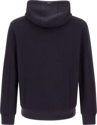 Herno Womens Ribbed Panelled Zip-Front Hoodie Aw25 M
