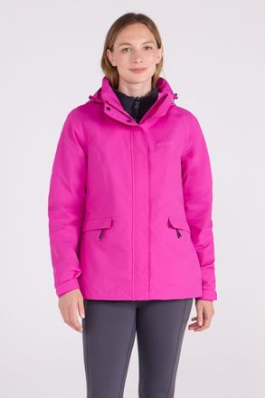 Mountain Warehouse Thunderstorm Womens 3 in 1 Jacket Waterproof Inner Fleece Hooded Winter Coat Pink