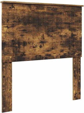 vidaXL Headboard with Headboard Smoked Oak 90 cm Engineered wood vidaXL