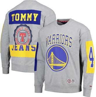 Tommy Jeans Mens Tommy Jeans Heather Gray Golden State Warriors Hayes Crew Neck Pullover Sweatshirt at Nordstrom, Size Xx-Large