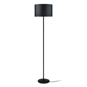 Tosel Lamp&aacute;ra de pie metal Alt.153cm negro ;Pantalla: negro