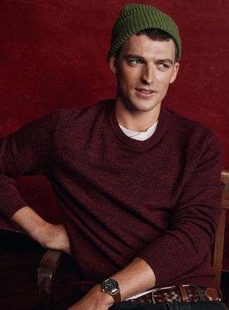 Le 31 Mens Crew-neck sweater Recycled lambswool