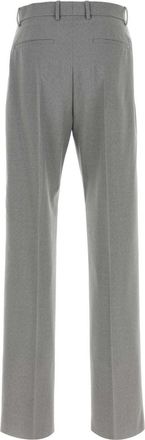 Jil Sander Mens Virgin Wool Trousers Gray