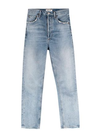 A Gold E Blue High Waisted Frayed Hem Denim Jeans Size 24/61