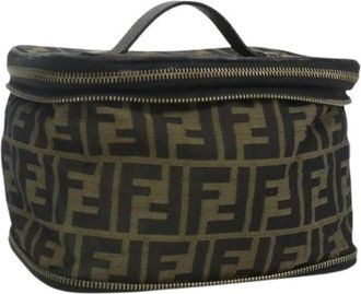 Fendi Pre-owned Mini Bags, female, Brown, Size: ONE SIZE Pre-owned Canvas Mini Bag
