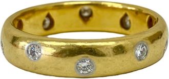Tiffany & Co. Yellow Gold Gold (18K) Platinum 850 Band Ring (Pre-Owned)