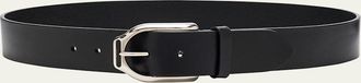 Ralph Lauren Mens Welington Stirrup-Buckle Leather Belt
