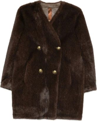 Glox Giacca in pelliccia sintetica - Marrone