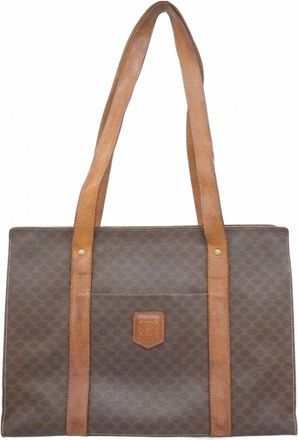 Celine Brown Pvc Tote Bag (Pre-Owned)