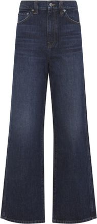 Khaite Blue Wide Leg Jeans