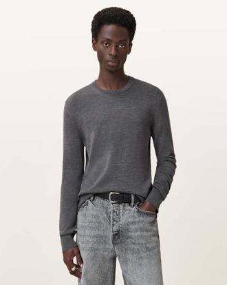 AllSaints Merino Wool Maes Merino Crew Neck Sweater, Size: XS