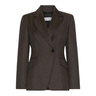 Max Mara Jassen, Dames, Bruin, XS, Blazer