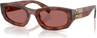 Miu Miu Dames, Accessoires, Bruin, Maat: 53 MM Polyamide