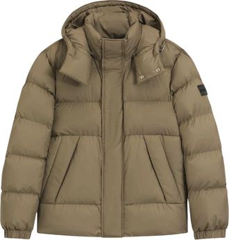 HUGO BOSS H-Corbinian 5 Jacket - Heren - Winterjassen - Beige - M - Leer - Jassen