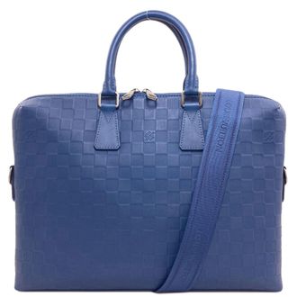 Louis Vuitton Blue Damier Infini Briefcase (Pre-Owned)