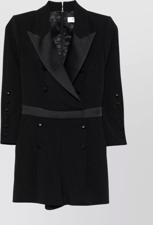 Elisabetta Franchi double-breasted long-sleeve playsuit