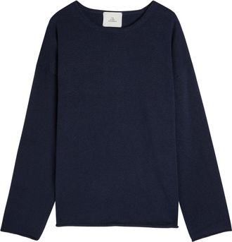 The Elder Statesman Nora Cotton Jumper - Navy - XL