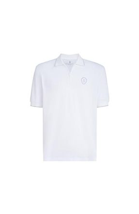 Brunello Cucinelli Piqu&eacute; polo shirt in White at Nordstrom, Size Xxx-Large Eu