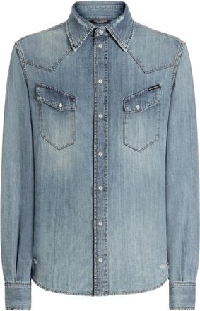 Dolce & Gabbana DENIM WESTERN SHIRT Size: 41, colour: BLUE