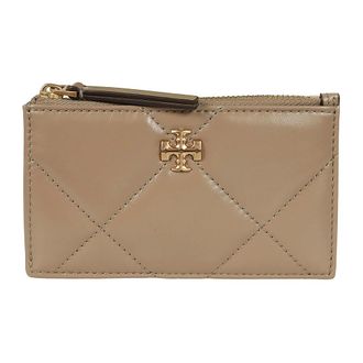 Tory Burch Tory Burch, Wallets & Cardholders, female, Beige, Size: ONE SIZE Diamond Quilt Card Case